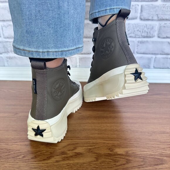 ❤️Converse Run Star Hike Hi Platform Weatherized Sz 7 Womens Shoes Brown A10049C - Picture 4 of 12